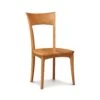 Copeland Furniture Ingrid Shaker Chair with Wood Seat 2 Copeland Furniture Ingrid Shaker Chair with Wood Seat -VERMONT WOODS Ingrid Cherry Chair with Wood Seat