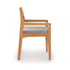 Solid Cherry Wood Dining Chair - Modern Iso Collection -VERMONT WOODS Iso Cherry Arm Chair 2