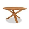 Junction Solid Wood Dining Table with Artistic Cross-Leg Base -VERMONT WOODS Junction Table