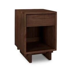 Kipling 1-Drawer Enclosed Shelf Nightstand 21 Kipling 1-Drawer Enclosed Shelf Nightstand -VERMONT WOODS Kipling 1 Drawer Enclosed Shelf Nightstand Natural Walnut