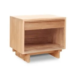 Kipling 1-Drawer Wide Nightstand with Enclosed Shelf 20 Kipling 1-Drawer Wide Nightstand with Enclosed Shelf -VERMONT WOODS Kipling 1 Drawer Enclosed Shelf Wide Nightstand Natural Maple 2qzdir