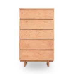 Kipling 5-Drawer Chest -VERMONT WOODS Kipling 5 Drawer Narrow Chest Natural Maple