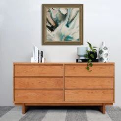 Kipling 6-Drawer Dresser: Modern Solid Wood Bedroom Storage -VERMONT WOODS Kipling 6 Drawer Dresser 1