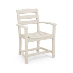 POLYWOOD La Casa Cafe Outdoor Dining Arm Chair 16 POLYWOOD La Casa Cafe Outdoor Dining Arm Chair -VERMONT WOODS La Casa Cafe Outdoor Dining Arm Chair TD200SA Sand