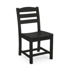 POLYWOOD La Casa Cafe Outdoor Dining Side Chair 13 POLYWOOD La Casa Cafe Outdoor Dining Side Chair -VERMONT WOODS La Casa Cafe Outdoor Dining Side Chair TD100BL Black