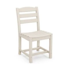 POLYWOOD La Casa Cafe Outdoor Dining Side Chair 16 POLYWOOD La Casa Cafe Outdoor Dining Side Chair -VERMONT WOODS La Casa Cafe Outdoor Dining Side Chair TD100SA Sand