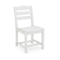 POLYWOOD La Casa Cafe Outdoor Dining Side Chair 17 POLYWOOD La Casa Cafe Outdoor Dining Side Chair -VERMONT WOODS La Casa Cafe Outdoor Dining Side Chair TD100WH White