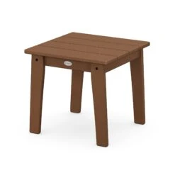 POLYWOOD Lakeside 18" End Table -VERMONT WOODS Lakeside 18 Inch End Table CTL19TE Teak