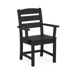 POLYWOOD Lakeside Dining Arm Chair 13 POLYWOOD Lakeside Dining Arm Chair -VERMONT WOODS Lakeside Dining Arm Chair TLD200BL Black
