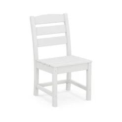 POLYWOOD Lakeside Dining Side Chair 17 POLYWOOD Lakeside Dining Side Chair -VERMONT WOODS Lakeside Dining Side Chair TLD100WH White