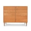 Larssen 10-Drawer Dresser in Solid Natural Hardwood -VERMONT WOODS Larssen 10 Drawer Dresser