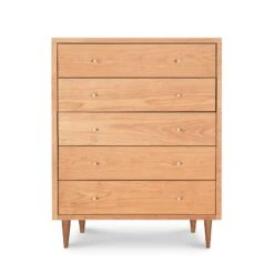 Larssen 5-Drawer Wide Chest 8 Larssen 5-Drawer Wide Chest -VERMONT WOODS Larssen 5 Drawer Chest Natural Maple