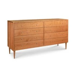 Larssen 8-Drawer Double Dresser: Handcrafted Solid Wood Storage