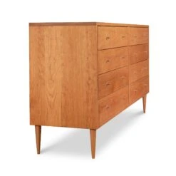Larssen 8-Drawer Double Dresser: Handcrafted Solid Wood Storage -VERMONT WOODS Larssen 8 Drawer Dresser 2