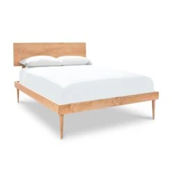 Larssen Handcrafted Vermont Hardwood Mid-Century Modern Bed 18 Larssen Handcrafted Vermont Hardwood Mid-Century Modern Bed -VERMONT WOODS Larssen Bed Queen Natural Maple
