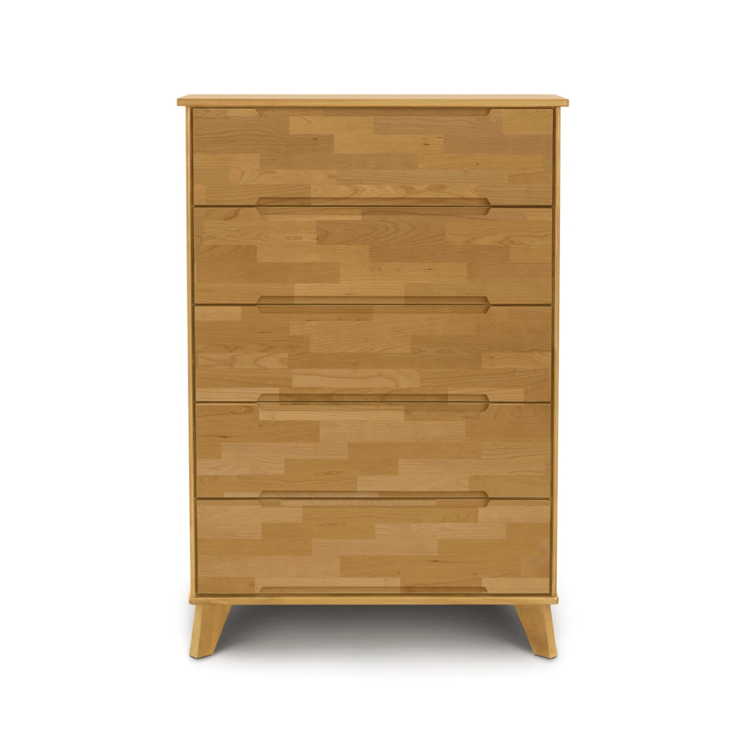 Linn 5-Drawer Wide Chest - Mid-Century Sustainable Hardwood 4 Linn 5-Drawer Wide Chest - Mid-Century Sustainable Hardwood - Image 2