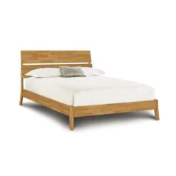 Copeland Furniture Linn Platform Bed -VERMONT WOODS Linn Cherry Platform Bed Queen Natural Cherry e8273bbe 3fc4 471d b6e6 a9ba80e08db0