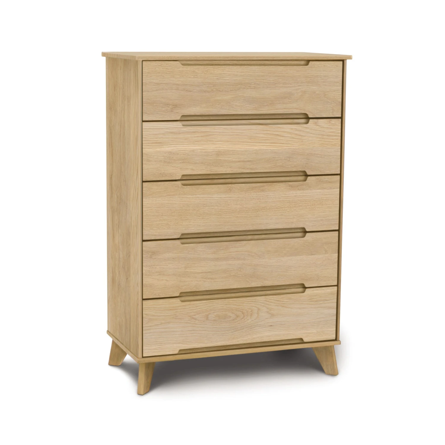 Linn 5-Drawer Wide Chest - Mid-Century Sustainable Hardwood 7 Linn 5-Drawer Wide Chest - Mid-Century Sustainable Hardwood - Image 5