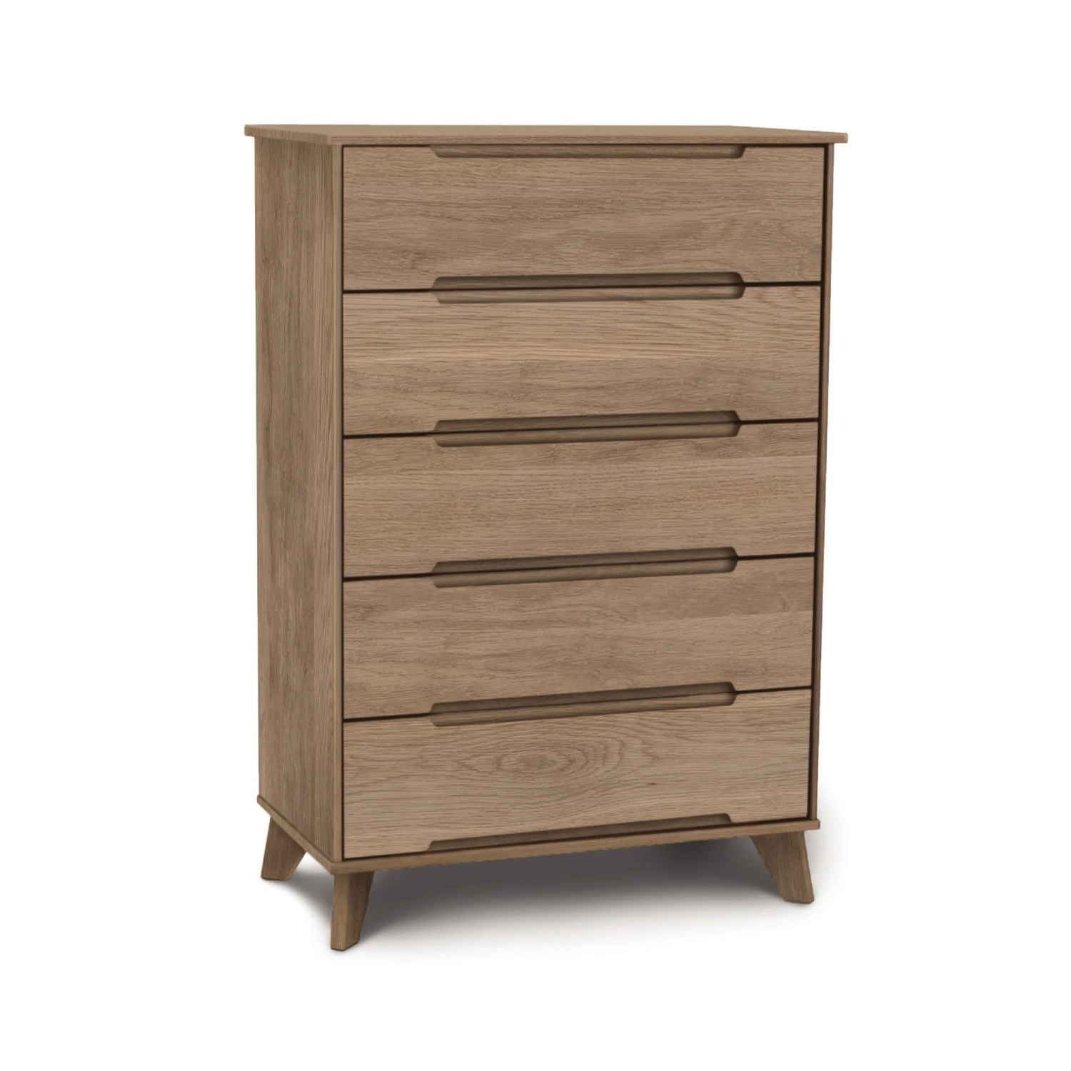 Linn 5-Drawer Wide Chest - Mid-Century Sustainable Hardwood 12 Linn 5-Drawer Wide Chest - Mid-Century Sustainable Hardwood - Image 10