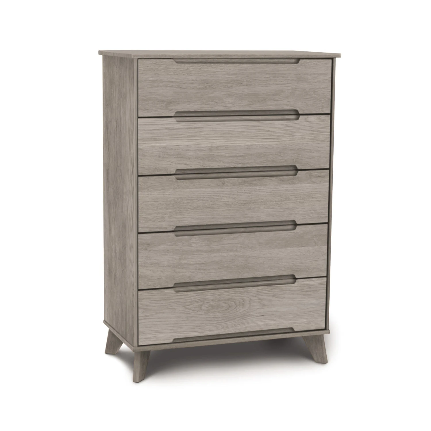 Linn 5-Drawer Wide Chest - Mid-Century Sustainable Hardwood 10 Linn 5-Drawer Wide Chest - Mid-Century Sustainable Hardwood - Image 8