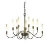 Hubbardton Forge Lisse 10-Arm Chandelier 2 Hubbardton Forge Lisse 10-Arm Chandelier -VERMONT WOODS Lisse 10 Arm Chandelier