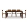 Copeland Furniture Lisse Solid Walnut Extension Dining Table -VERMONT WOODS Lisse Walnut Extension Table