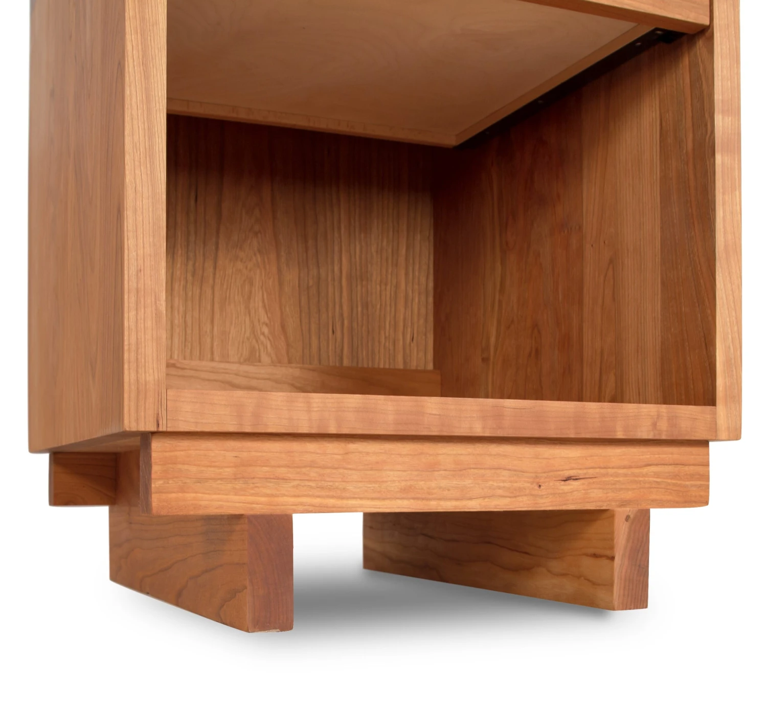 Loft Modern Solid Wood 1-Drawer Nightstand with Enclosed Shelf 9 Loft Modern Solid Wood 1-Drawer Nightstand with Enclosed Shelf - Image 7