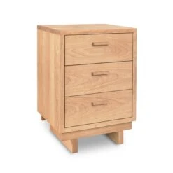 Modern Loft 3-Drawer Solid Wood Nightstand - Customizable Finish 8 Modern Loft 3-Drawer Solid Wood Nightstand - Customizable Finish -VERMONT WOODS Loft 3 Drawer Nighstand Natural Maple