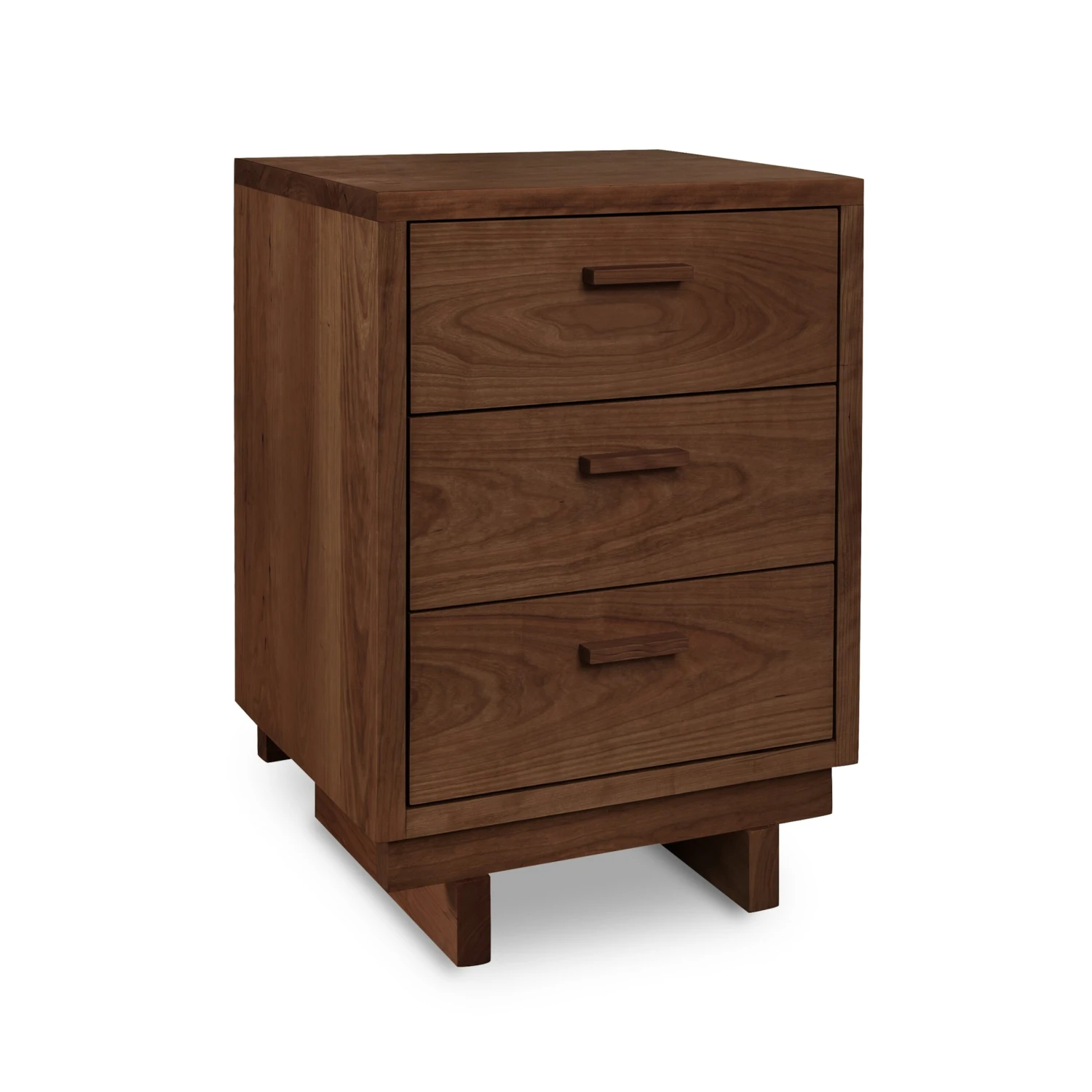 Modern Loft 3-Drawer Solid Wood Nightstand - Customizable Finish 6 Modern Loft 3-Drawer Solid Wood Nightstand - Customizable Finish - Image 4