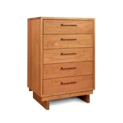 Loft Solid Wood 5-Drawer Chest - Vermont Crafted Bedroom Storage