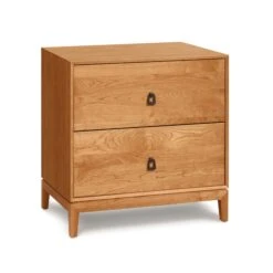 Copeland Furniture Mansfield 2-Drawer Nightstand 12 Copeland Furniture Mansfield 2-Drawer Nightstand -VERMONT WOODS Mansfield Cherry 2 Drawer Nightstand Natural Cherry