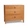 Copeland Mansfield 3-Drawer Solid Wood Chest -VERMONT WOODS Mansfield Cherry 3 Drawer Chest