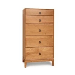 Copeland Mansfield 5-Drawer Narrow Chest - Solid Wood Bedroom Storage