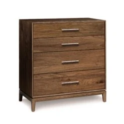 Mansfield 4-Drawer Chest 13 Mansfield 4-Drawer Chest -VERMONT WOODS Mansfield Walnut 4 Drawer Chest