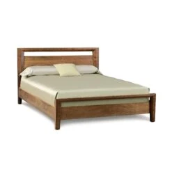 Copeland Mansfield Platform Bed - Solid Wood Arts & Crafts Design -VERMONT WOODS Mansfield Walnut Platform Bed 40 Inch High Natural Walnut aa9a6ea9 ee28 4b73 951a 0e6e61664d0c