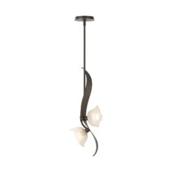 Hubbardton Forge Mika 2-Light Pendant 34 Hubbardton Forge Mika 2-Light Pendant -VERMONT WOODS Mika 2 Light Pendant Dark Smoke