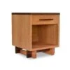 Modern Solid Wood 1-Drawer Nightstand with Enclosed Shelf 1 Modern Solid Wood 1-Drawer Nightstand with Enclosed Shelf -VERMONT WOODS Modern American 1 Drawer Enclosed Shelf Nightstand