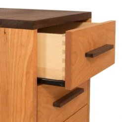 Modern American 3-Drawer Solid Wood Nightstand with Walnut Accents 19 Modern American 3-Drawer Solid Wood Nightstand with Walnut Accents -VERMONT WOODS Modern American 3 Drawer Nightstand 2