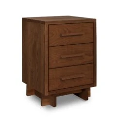 Modern American 3-Drawer Solid Wood Nightstand with Walnut Accents 29 Modern American 3-Drawer Solid Wood Nightstand with Walnut Accents -VERMONT WOODS Modern American 3 Drawer Nightstand Walnut 0213fbec 1809 45d0 9225 664d3915c90f