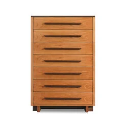 Modern American Handcrafted 7-Drawer Solid Wood Chest