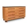 Modern American 8-Drawer Solid Wood Dresser -VERMONT WOODS Modern American 8 Drawer Dresser