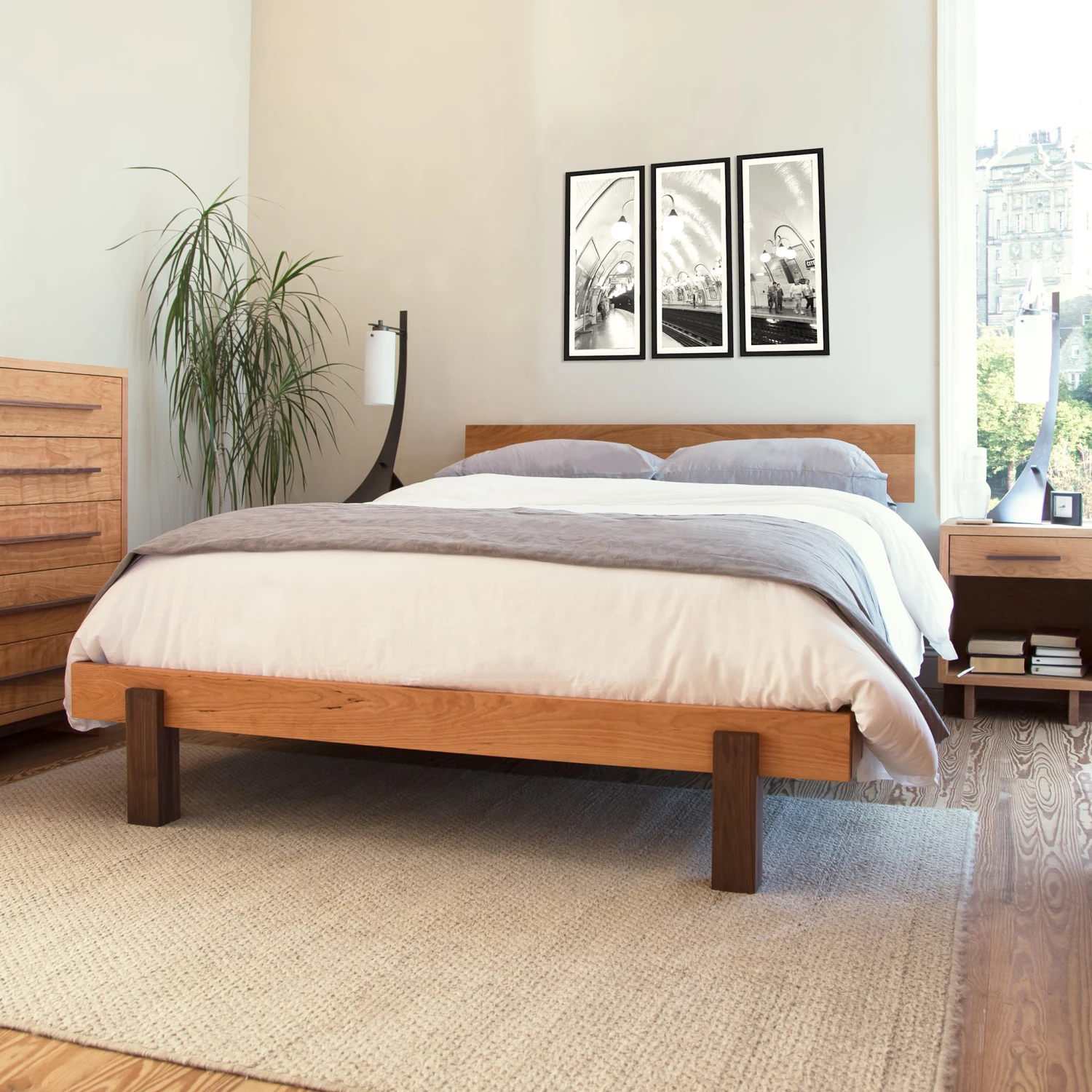 Modern American Solid Hardwood Platform Bed 12 Modern American Solid Hardwood Platform Bed - Image 11