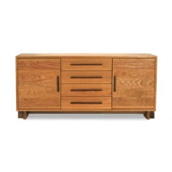 Modern American Solid Wood Sideboard - Art Deco Dining Buffet