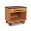 Solid Wood Wide Nightstand - Modern American 1-Drawer Bedside Table -VERMONT WOODS Modern American Wide Nightstand