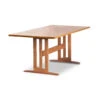 Handmade Solid Wood Trestle Dining Table - Modern Contemporary Style -VERMONT WOODS Modern Contemporary Solid Top Table