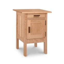 Modern Craftsman 1-Drawer Nightstand With Door -VERMONT WOODS Modern Craftsman 1 Door 1 Drawer Nightstand Natural Maple jdjf44