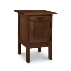 Modern Craftsman 1-Drawer Nightstand With Door -VERMONT WOODS Modern Craftsman 1 Door 1 Drawer Nightstand Natural Walnut 8gy69b
