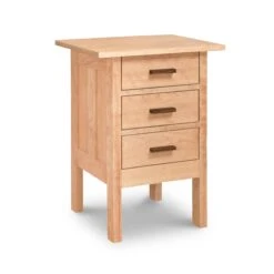Modern Craftsman 3-Drawer Nightstand 16 Modern Craftsman 3-Drawer Nightstand -VERMONT WOODS Modern Craftsman 3 Drawer Nightstand Natural Maple