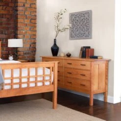 Modern Craftsman 6-Drawer Dresser -VERMONT WOODS Modern Craftsman 6 Drawer Dresser Life 1