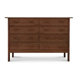 Modern Craftsman 8-Drawer Solid Wood Dresser 9 Modern Craftsman 8-Drawer Solid Wood Dresser -VERMONT WOODS Modern Craftsman 8 Drawer Dresser Natural Walnut